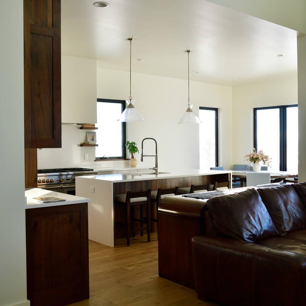 custom wood flooring in home