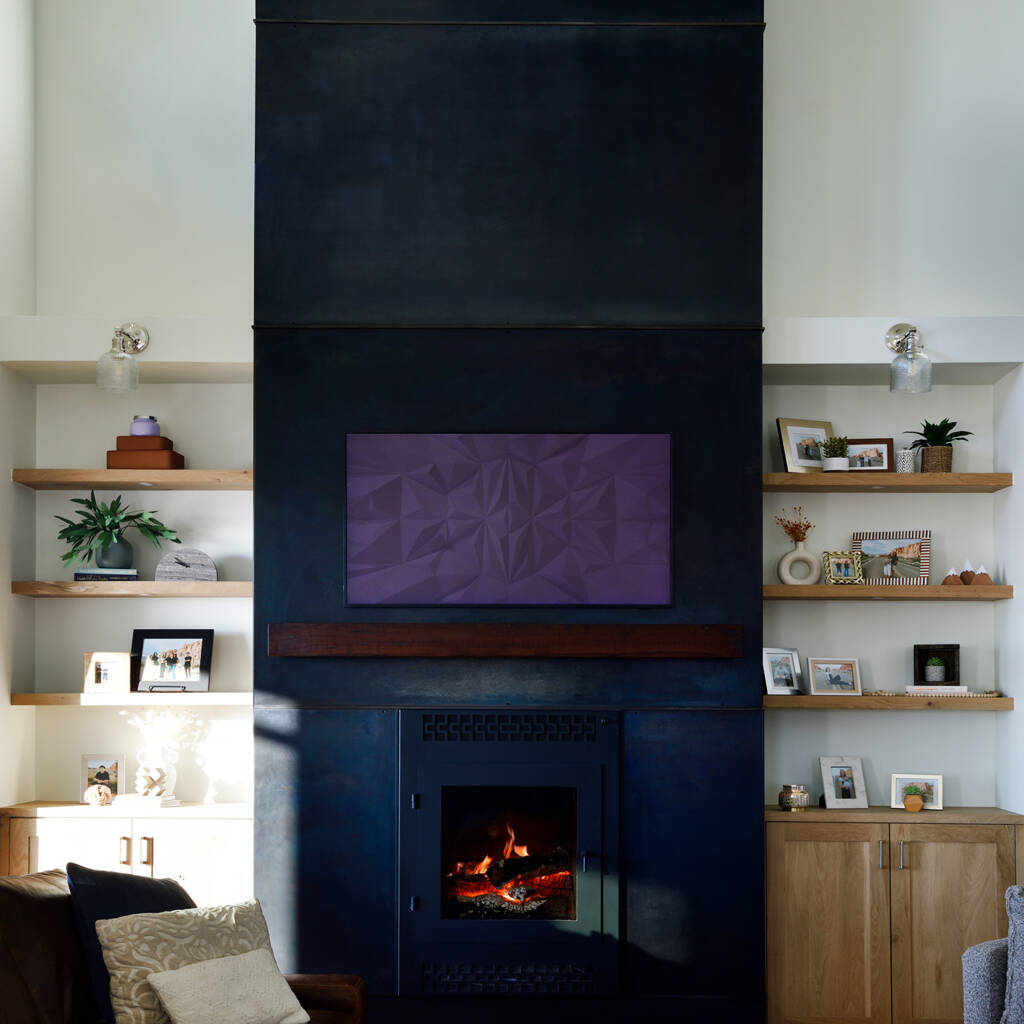 custom wood flooring in home